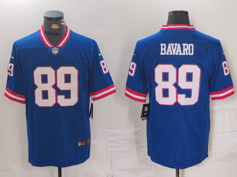 Men New York Giants #89 Bavaro Blue 2024 Nike Vapor Limited NFL Jersey->youth mlb jersey->Youth Jersey